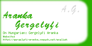 aranka gergelyfi business card